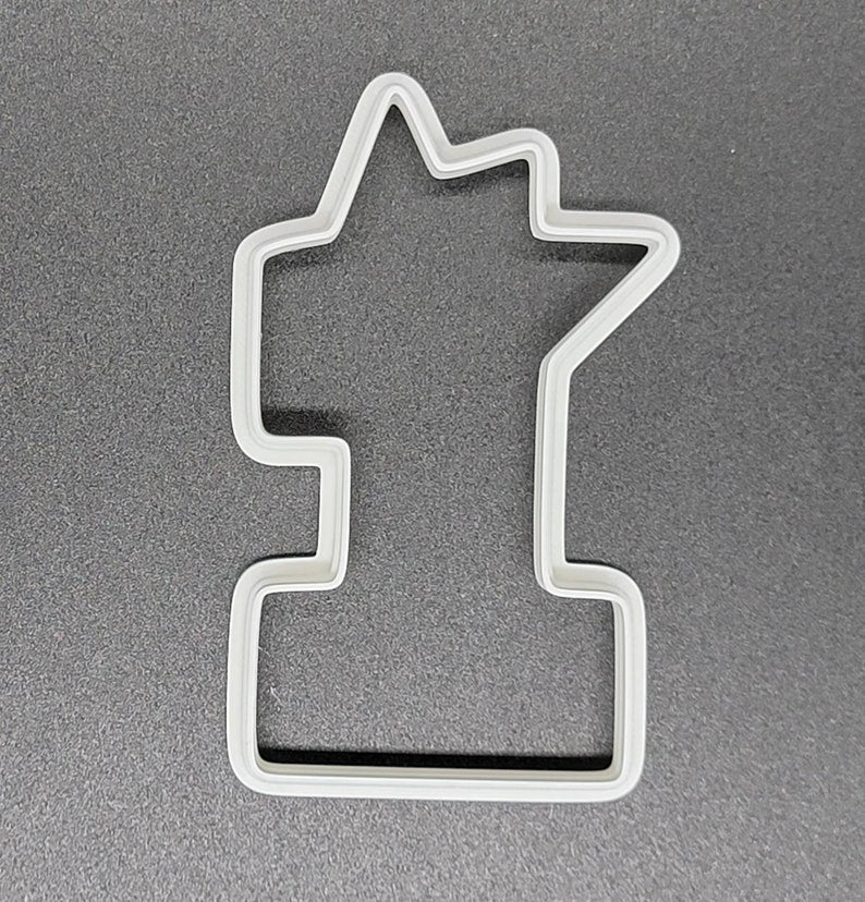 3D Printed - Number One with Crown Cookie Cutter SunshineT Shop
