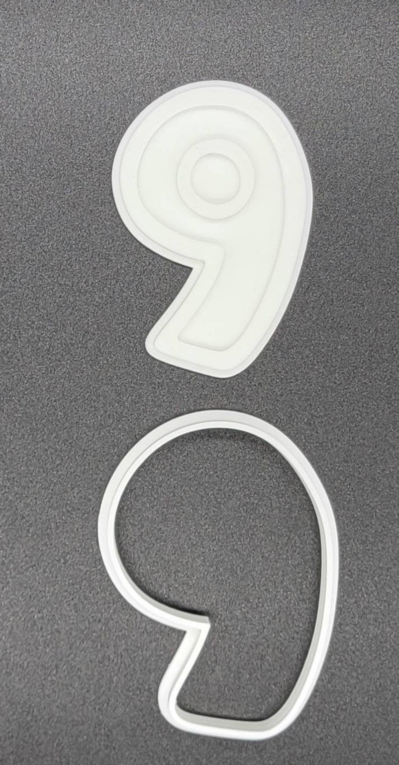 3D Printed Numbers Cookie Cutters & Stamps SunshineT Shop