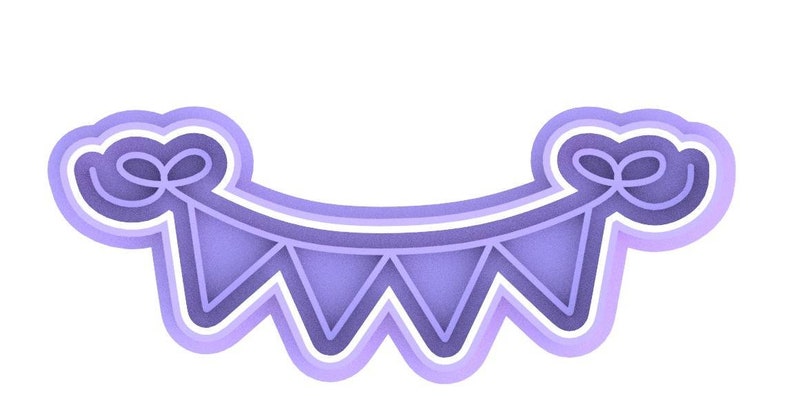 3D Printed Party Banner/Bunting Cookie Cutter & Stamp SunshineT Shop