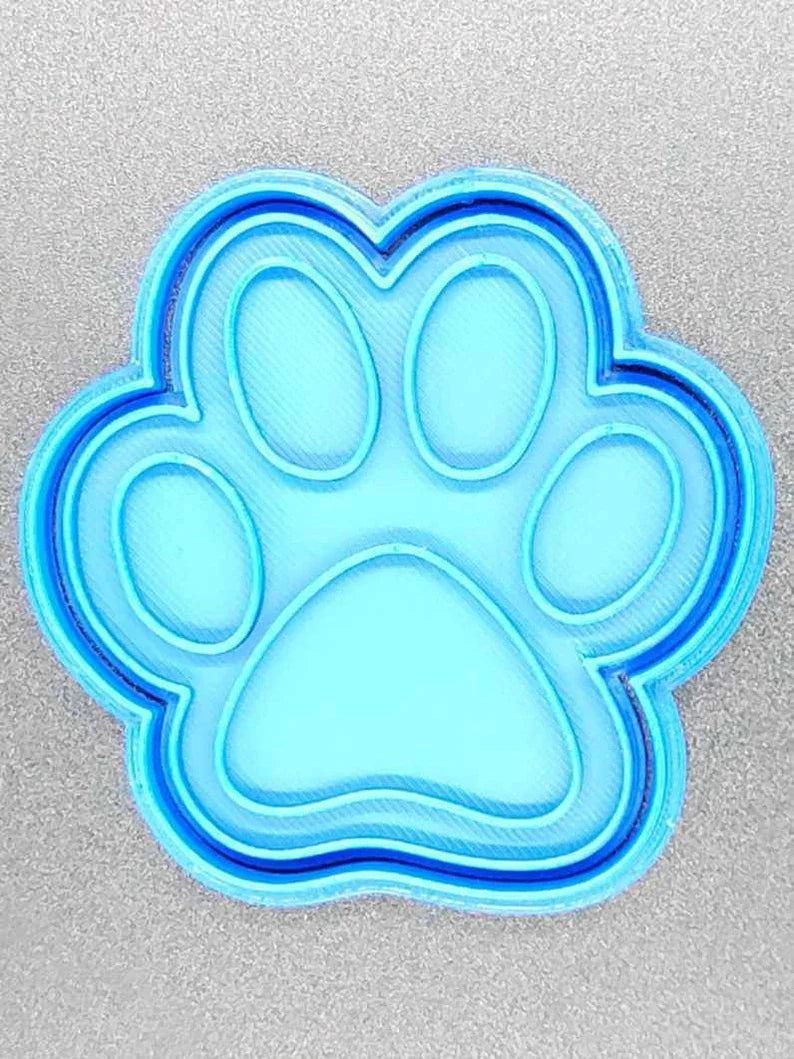 3D Printed Paw print Cookie Cutter and Stamp SunshineT Shop