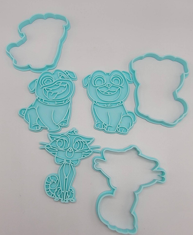 3D Printed Puppy Dog Pals Set of (3) Cookie Cutter & Stamps SunshineT Shop