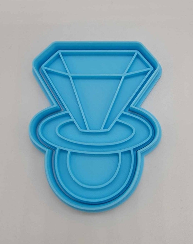 3D Printed Ring Cookie Cutter & Stamp SunshineT Shop