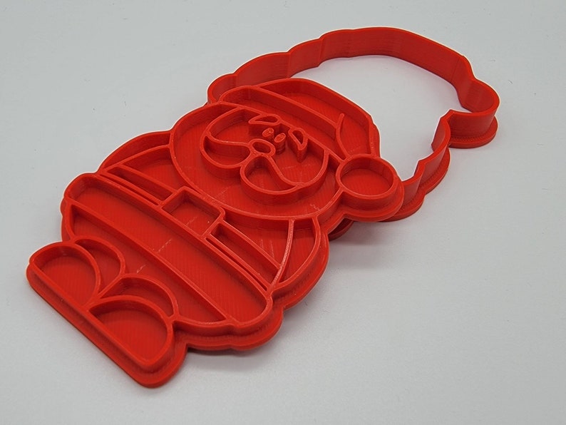 3D Printed Santa and Mrs. Claus Cookie Cutter & Stamp SunshineT Shop