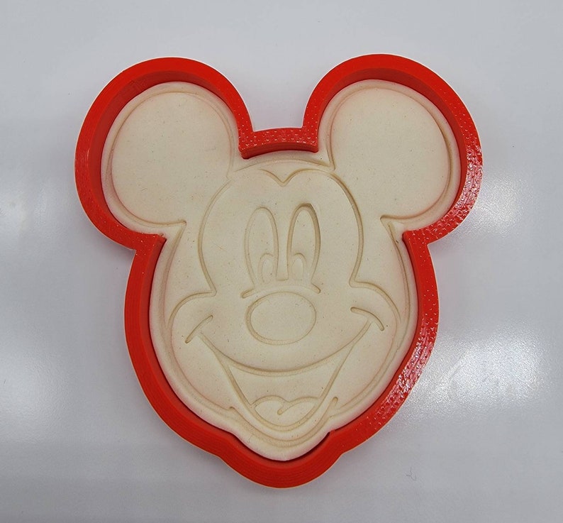 3D Printed Set of (4) Disney Characters Cookie Cutters & Stamps SunshineT Shop