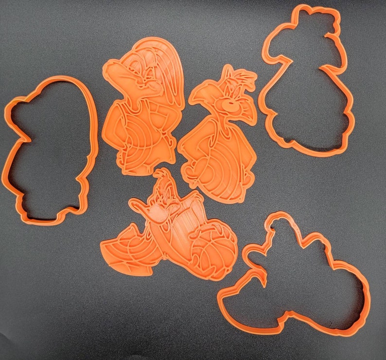 3D Printed Space Jam Cookie Cutters & Stamps SunshineT Shop
