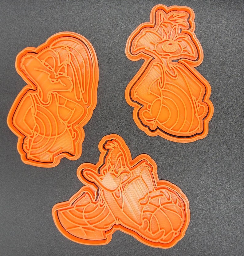 3D Printed Space Jam Cookie Cutters & Stamps SunshineT Shop