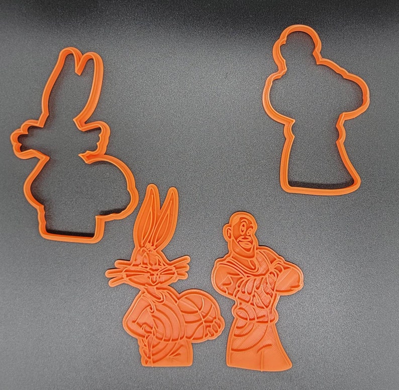 3D Printed Space Jam Cookie Cutters & Stamps SunshineT Shop