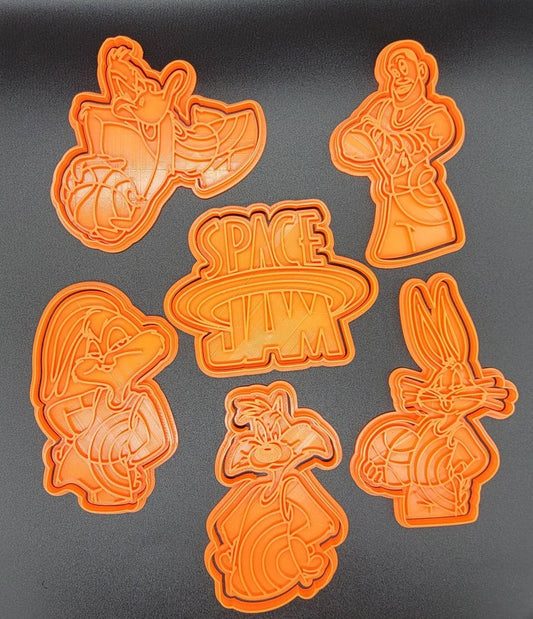 3D Printed Space Jam Cookie Cutters & Stamps SunshineT Shop