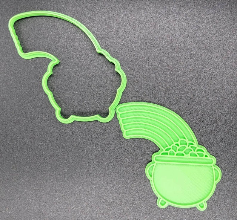 3D Printed St. Patrick's Day Cookie Platter Cutters & Stamps SunshineT Shop