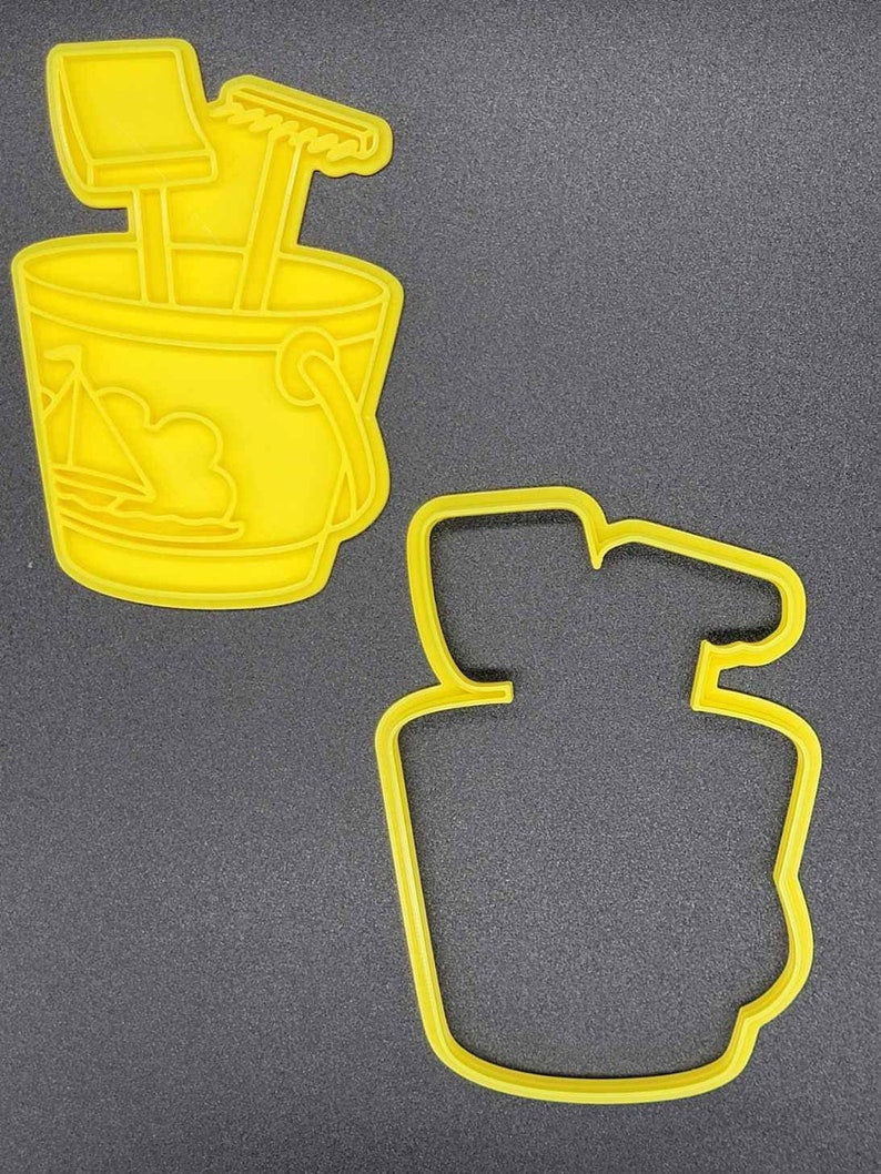 3D Printed Summer Beach Cookie Cutter & Stamps SunshineT Shop