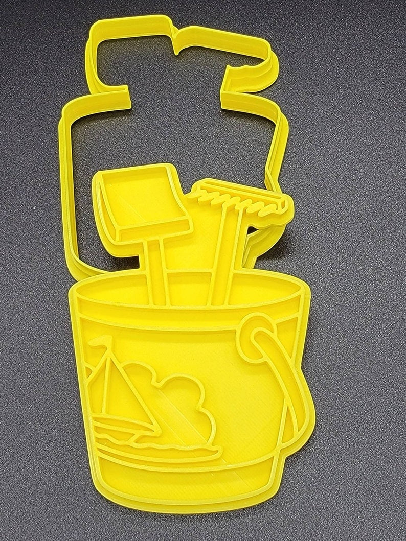 3D Printed Summer Beach Cookie Cutter & Stamps SunshineT Shop