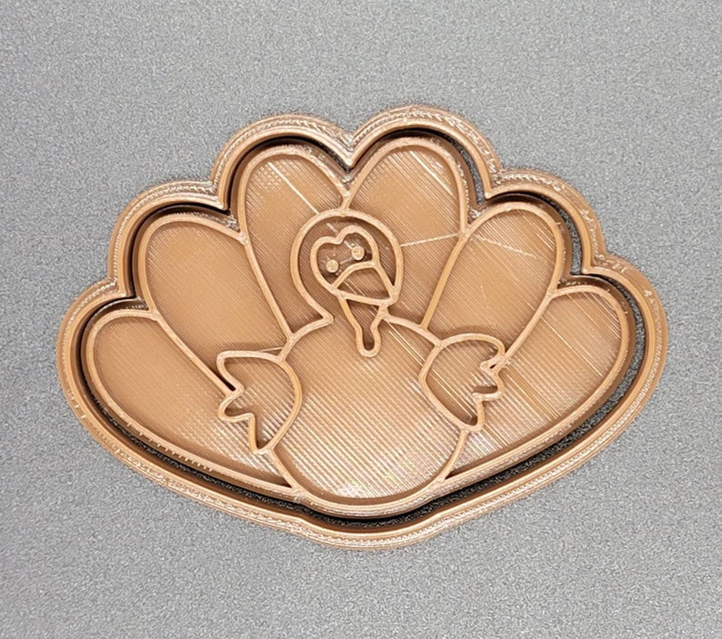 3D Printed Turkey Cookie Cutter & Stamp SunshineT Shop