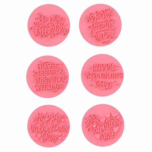 3D Printed Valentine's Day Text Cookie Cutter & Stamp SunshineT Shop