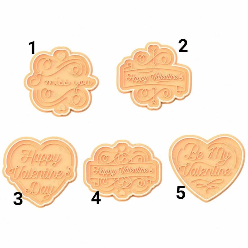 3D Printed Valentine's Script Cookie Cutter & Stamp SunshineT Shop