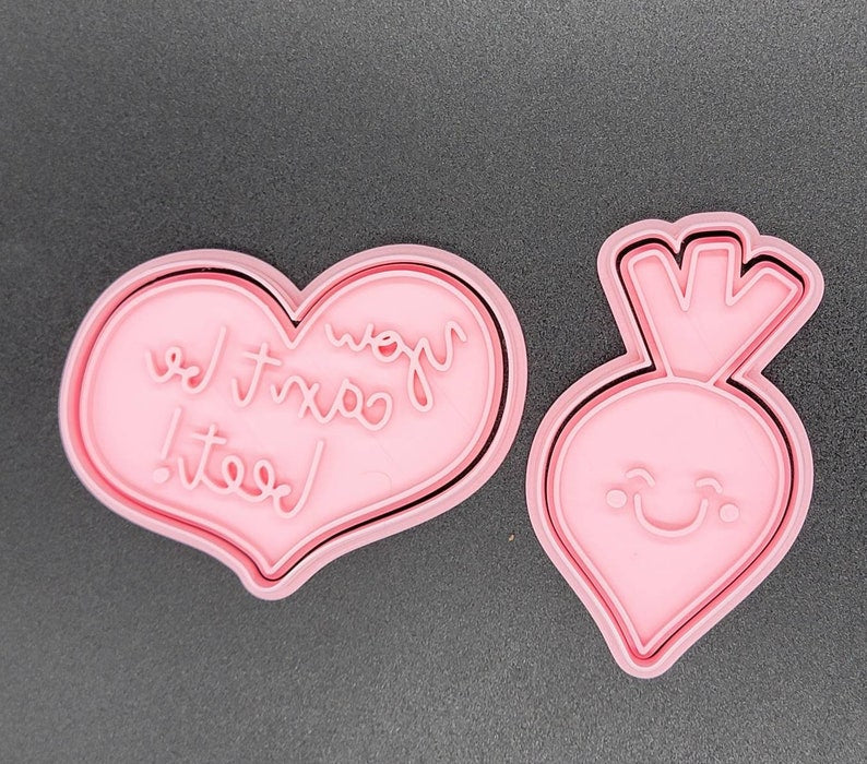 3D Printed Valentines Duos/Pun Cookie Cutters & Stamps SunshineT Shop