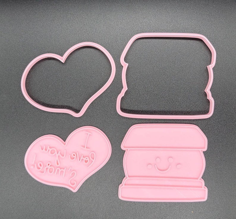 3D Printed Valentines Duos/Pun Cookie Cutters & Stamps SunshineT Shop