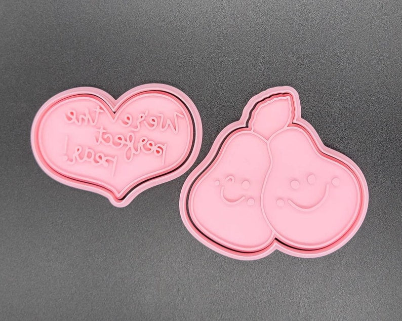 3D Printed Valentines Duos/Pun Cookie Cutters & Stamps SunshineT Shop