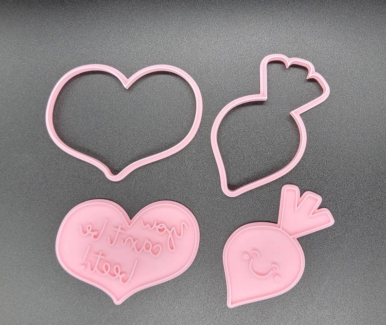 3D Printed Valentines Duos/Pun Cookie Cutters & Stamps SunshineT Shop