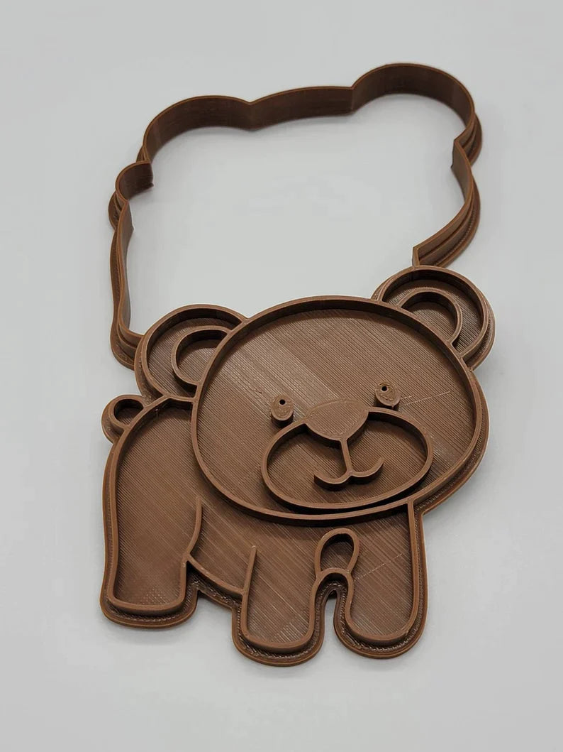 3D Printed Woodland Animals Cookie Cutter & Stamp SunshineT Shop