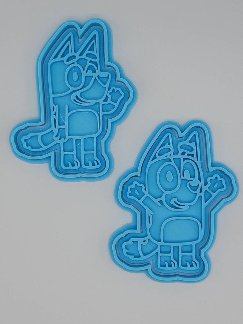 Bluey & Bingo Cookie Cutter and Stamp SunshineT Shop