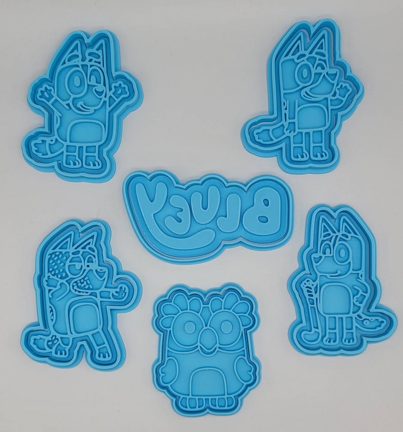 Bluey & Bingo Cookie Cutter and Stamp SunshineT Shop