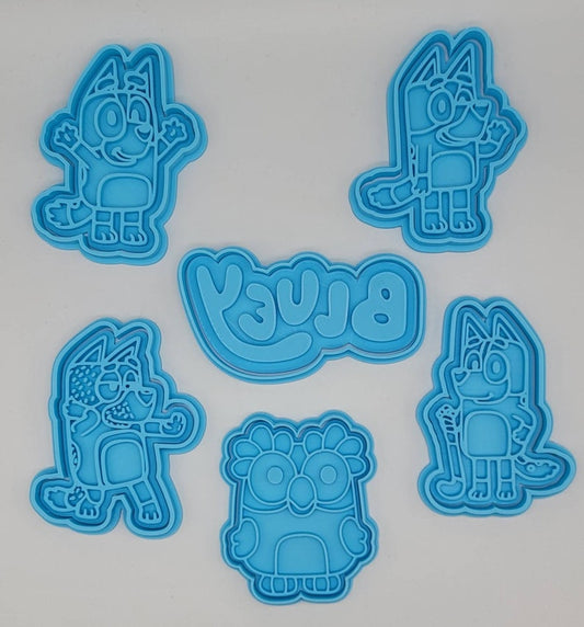 Bluey & Bingo Cookie Cutter and Stamp SunshineT Shop