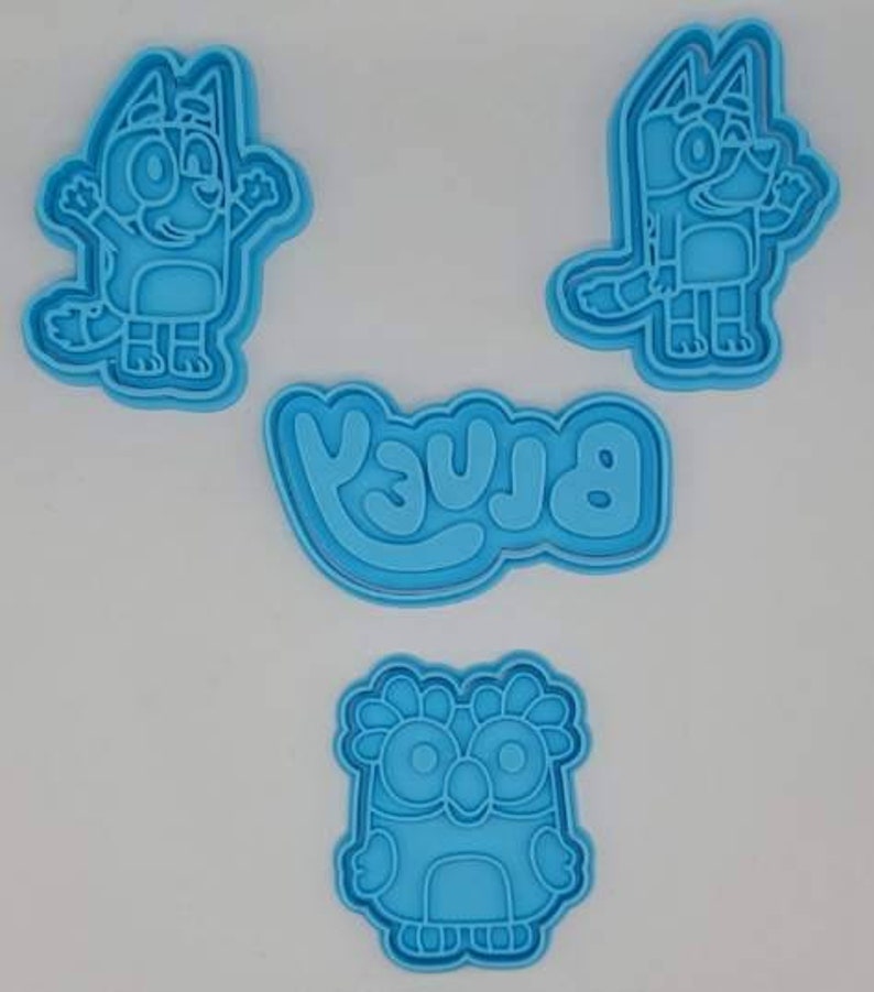 Bluey & Bingo Cookie Cutter and Stamp SunshineT Shop