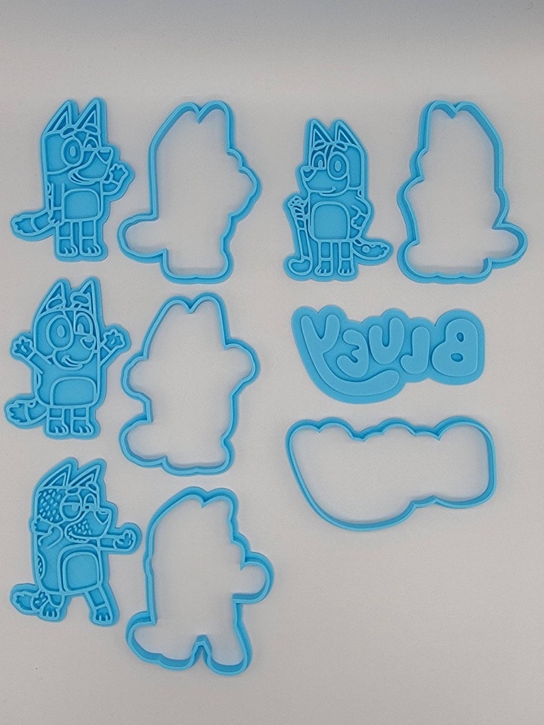 Bluey & Bingo Cookie Cutter and Stamp SunshineT Shop