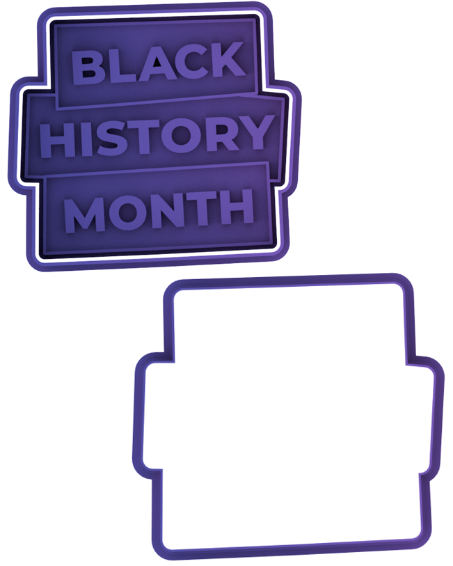 Black History Month Cookie Cutter & Stamp