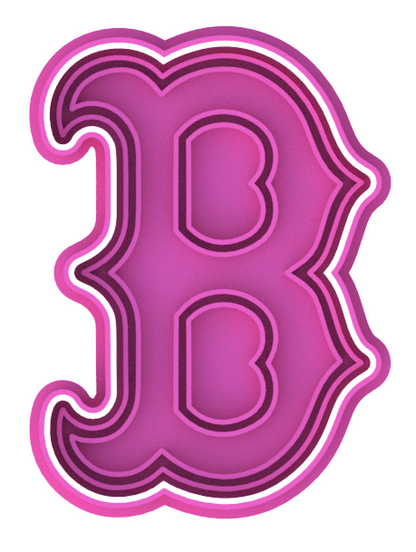 Boston Red Sox B Cookie Cutter & Stamp