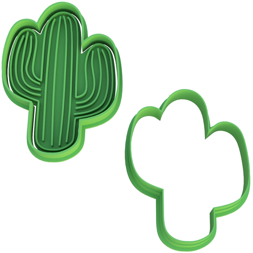 Cactus Cookie Cutter & Stamp