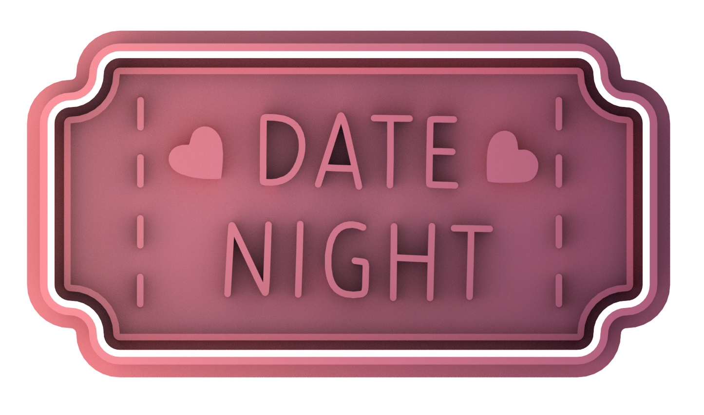 Date Night Cookie Cutter & Stamp