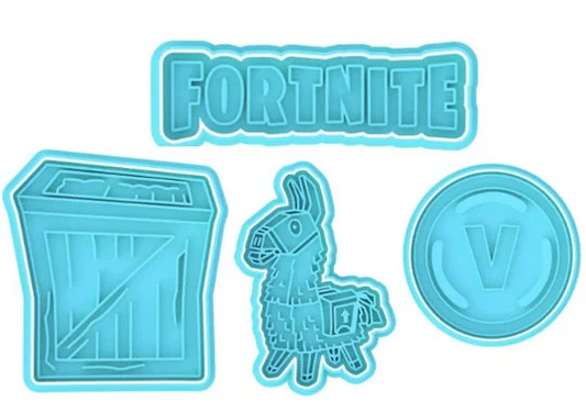 Fortnight Video game Cookie Cutter & Stamp