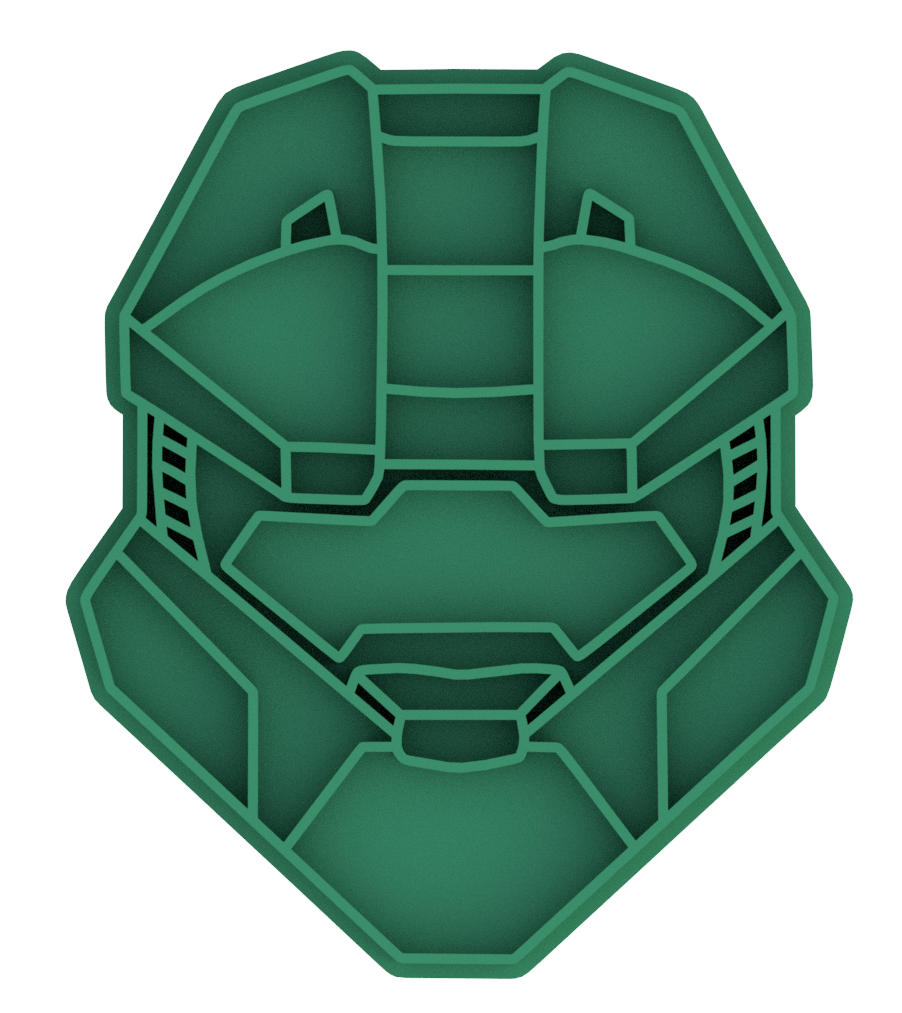 Halo Master Chief Cookie Cutter & Stamp