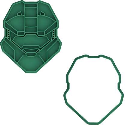 Halo Master Chief Cookie Cutter & Stamp