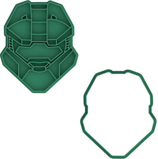 Halo Master Chief Cookie Cutter & Stamp