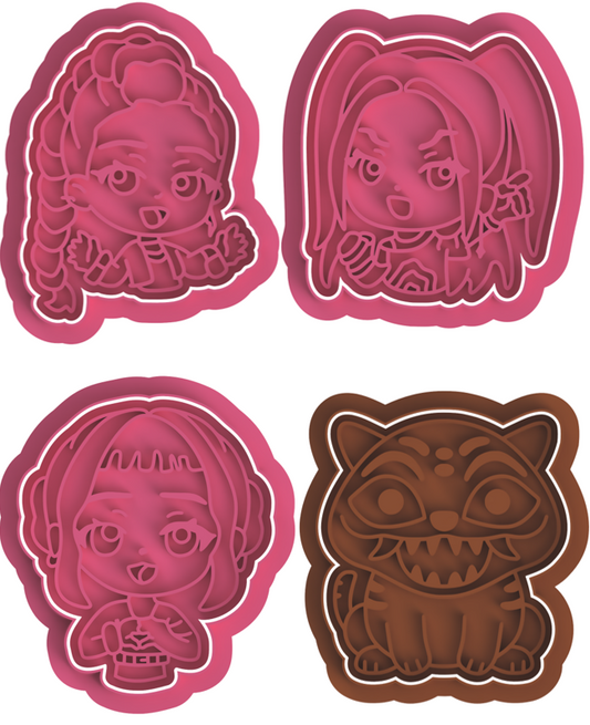 Kpop Demon Hunters Cookie Cutter & Stamp