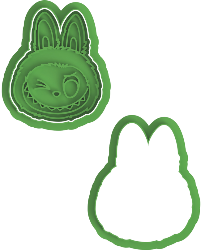 Labubu Cookie Cutter & Stamp