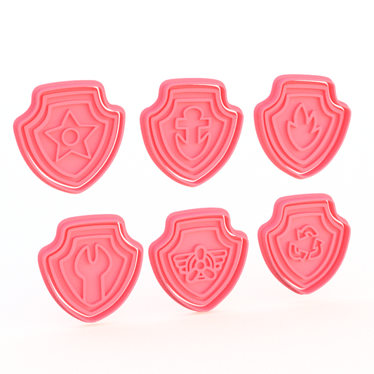 Paw Patrol Pup Tag Cookie Cutter & Stamp