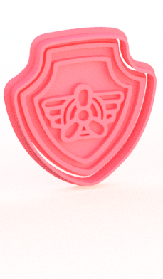 Paw Patrol Pup Tag Cookie Cutter & Stamp