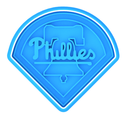 Phillies Diamond Bell Cookie Cutter & Stamp