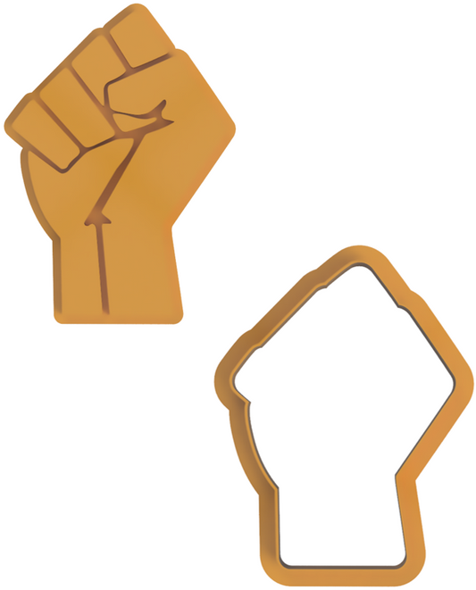 Raised Fist Cookie Cutter & Stamp