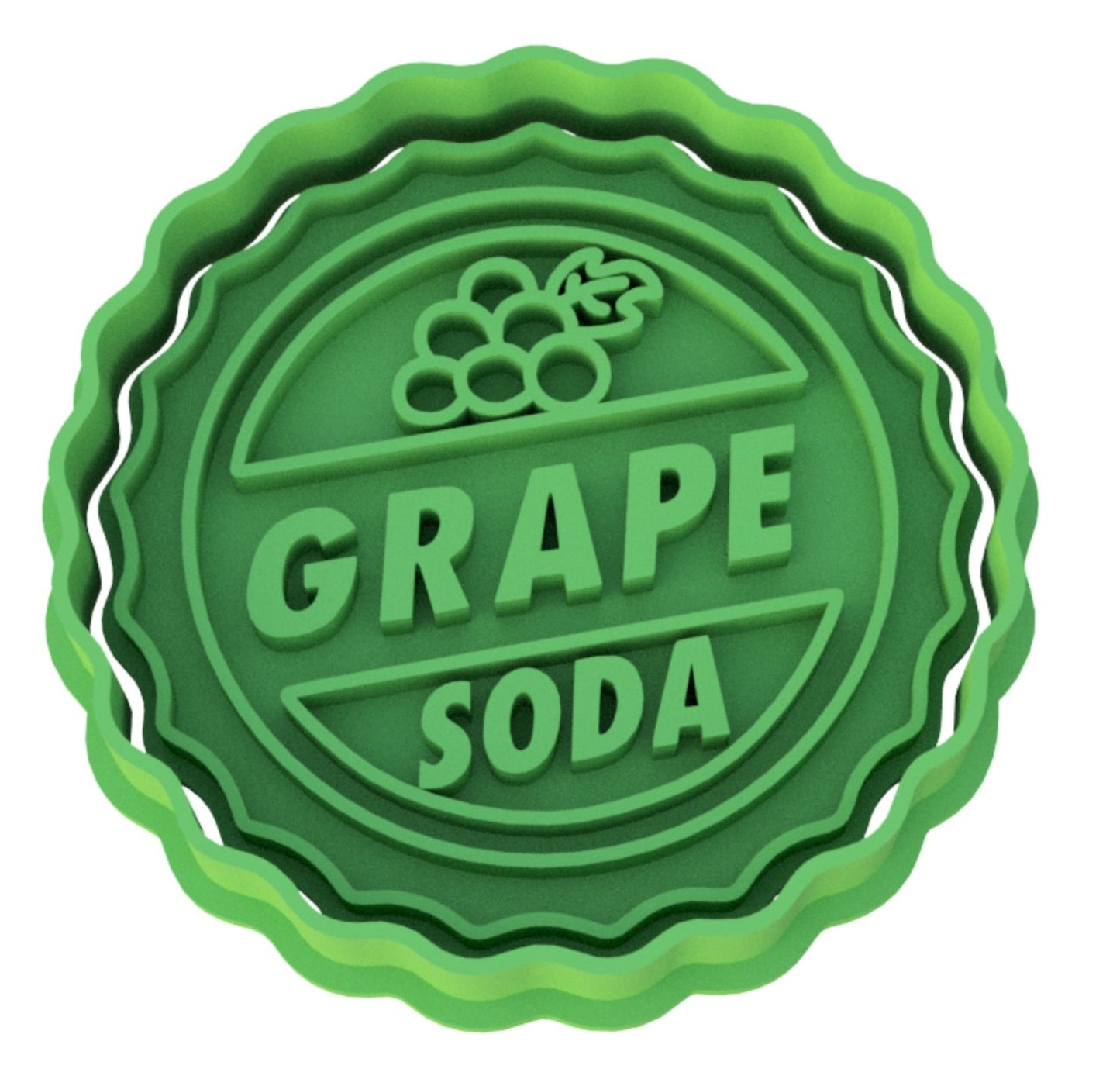 Disney Pixar Up Grape Soda Cap Cookie Cutter & Stamp
