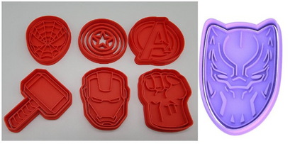 Avengers Superheroes Cookie Cutter & Stamp