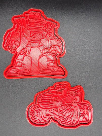 Blaze and the Monster Machine Cookie Cutter & Stamp