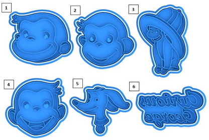 Curious George Cookie Cutter & Stamp