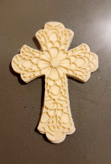 Textured Cross Easter Acrylic Embosser