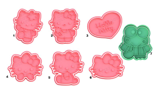 Hello Kitty Cookie Cutter & Stamp