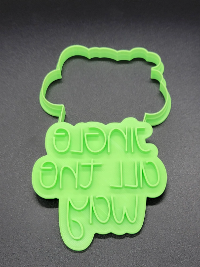 Jingle Bell and Jingle All The Way Cookie Cutter & Stamp