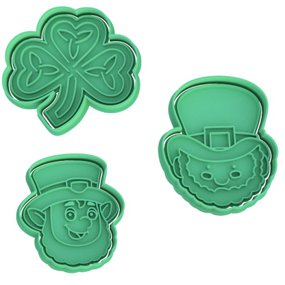 St. Patrick's Day Leprechaun Cookie Cutter & Stamp